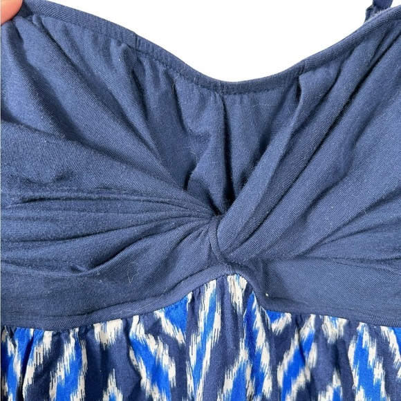 Anthropologie Lilka Cobalt Blue Ikat Maxi
Dress, Small Boho Hippie Summer Straps - Picture 5 of 8
